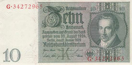 10 Mark 1929